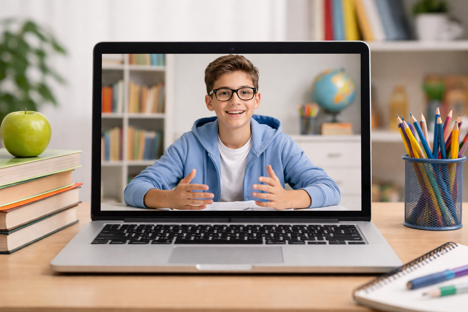 Băiat la meditații online